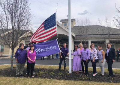 Purple Flag for Dementia Care Celebrates 2024 EPOCH Senior Living Accreditation Flag Raisings