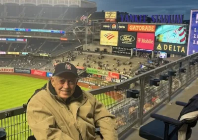 Bridges Trumbull Resident Granted Wish to Attend a Yankees Game