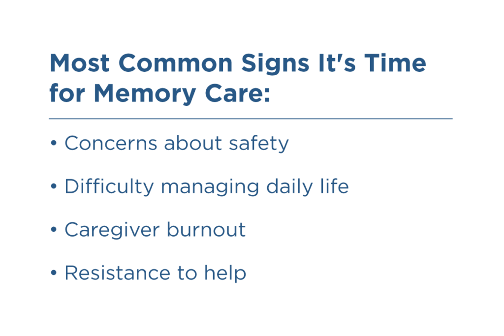 transitioning to memory care: signs it's time.